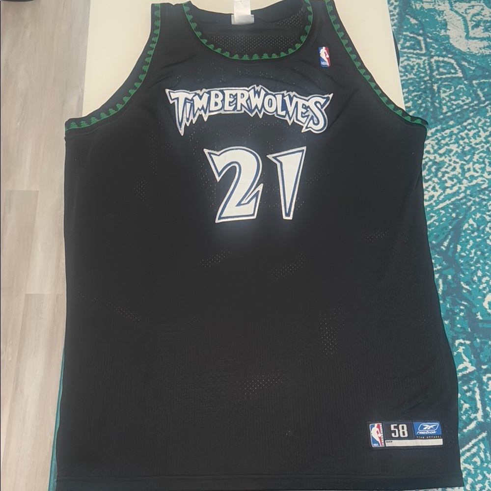 Reebok Men's Kevin Garnett Minnesota Timberwolves Jersey Size 58